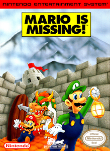 Mario Is Missing! - NES Cover Art