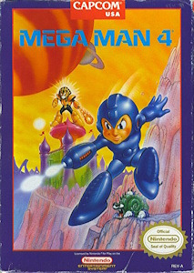 Mega Man 4 - NES Cover Art