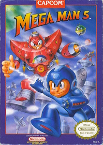 Mega Man 5 - NES Cover Art