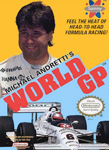 Michael Andretti's World GP - NES Cover Art