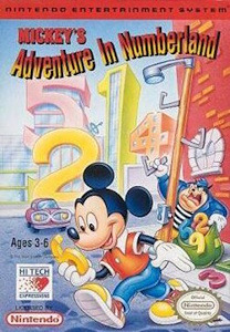 Mickey's Adventures in Numberland - NES Cover Art