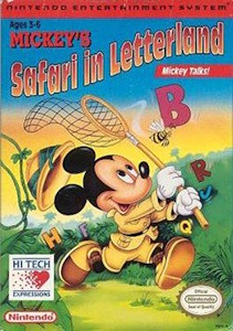 Mickey's Safari in Letterland - NES Cover Art