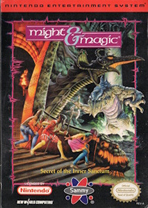 Might and Magic Book One - NES Cover Art