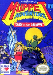 Muppet Adventure: Chaos at the Carnival - NES Cover Art