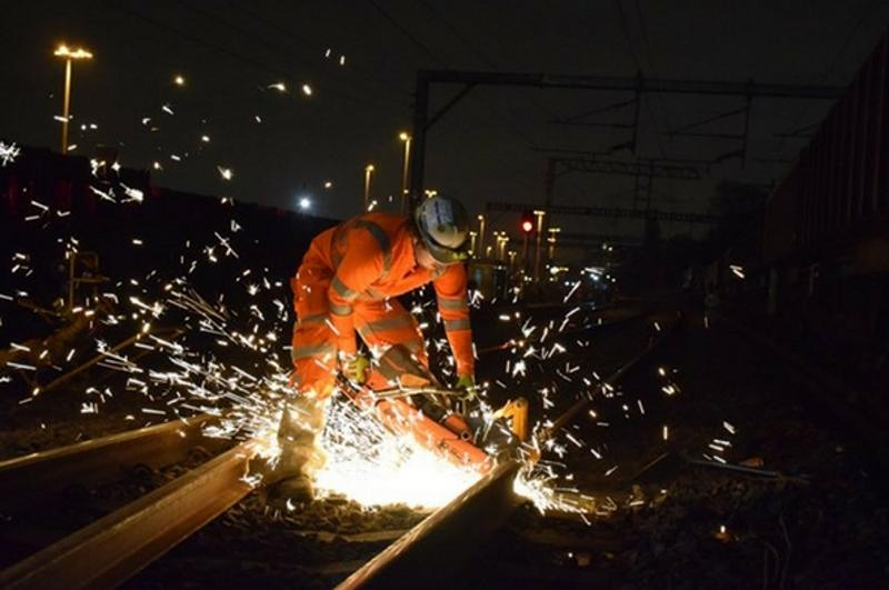 Image showing Network Rail engineering work