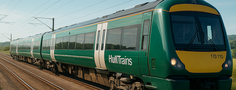 Image showing a Class 170 in Hull Trains livery