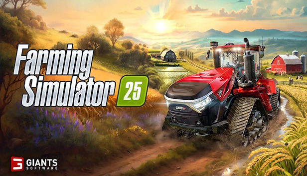 Clickable image taking you to the page for Farming Simulator 25