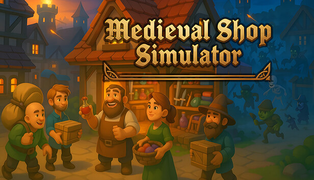Clickable image taking you to the page for Medieval Shop Simulator