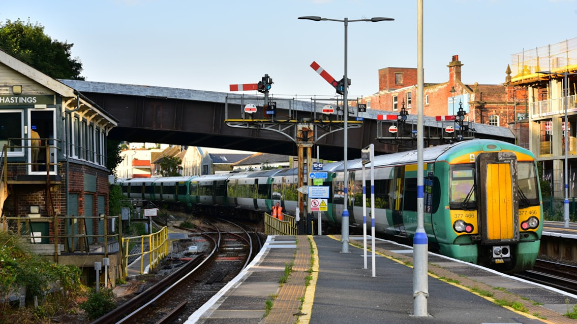 Image showing trains at Hastings