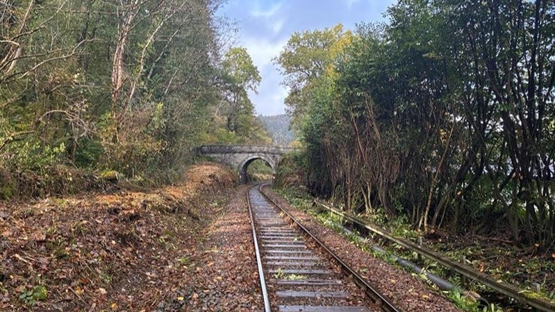 Image showing the Conwy Line following improvement works