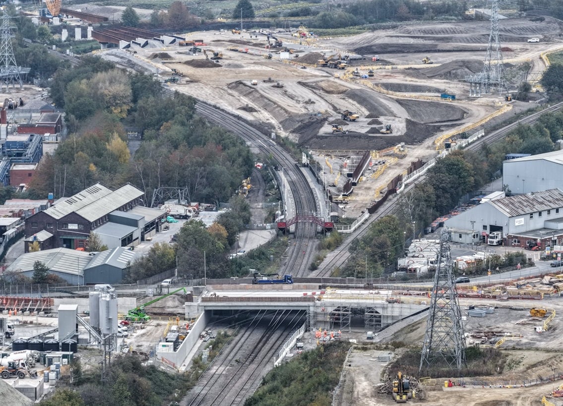 Image showing aerial overview of ongoing works at Ravensthorpe