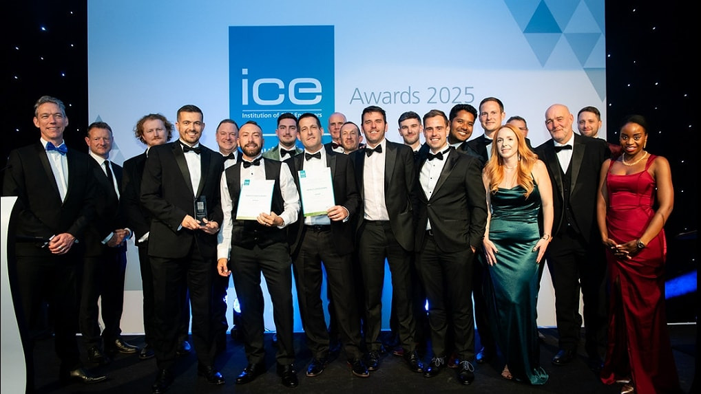 Image showing winners at the Institution of Civil Engineers awards ceremony