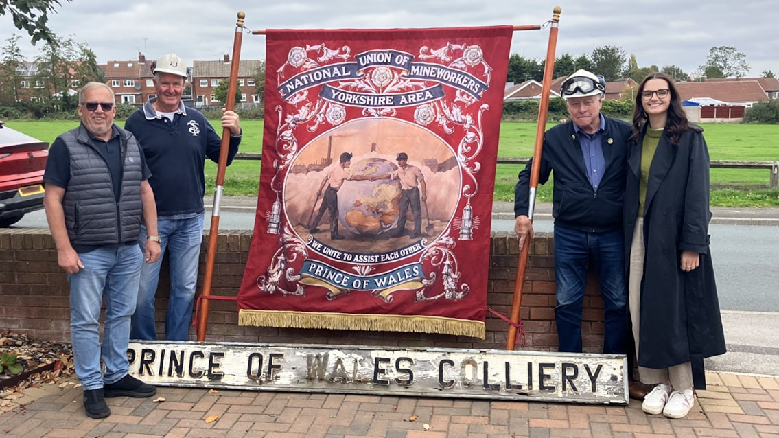 Network Rail Donates Historic Signal Box Sign to Pontefract Mining Heritage Group