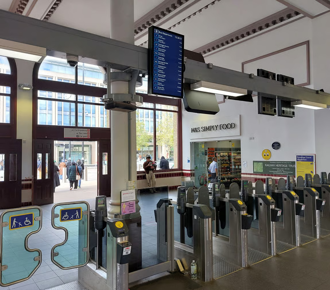 Greater Anglia Installs Real-Time Bus Info Screen to Aid Cambridge Passengers
