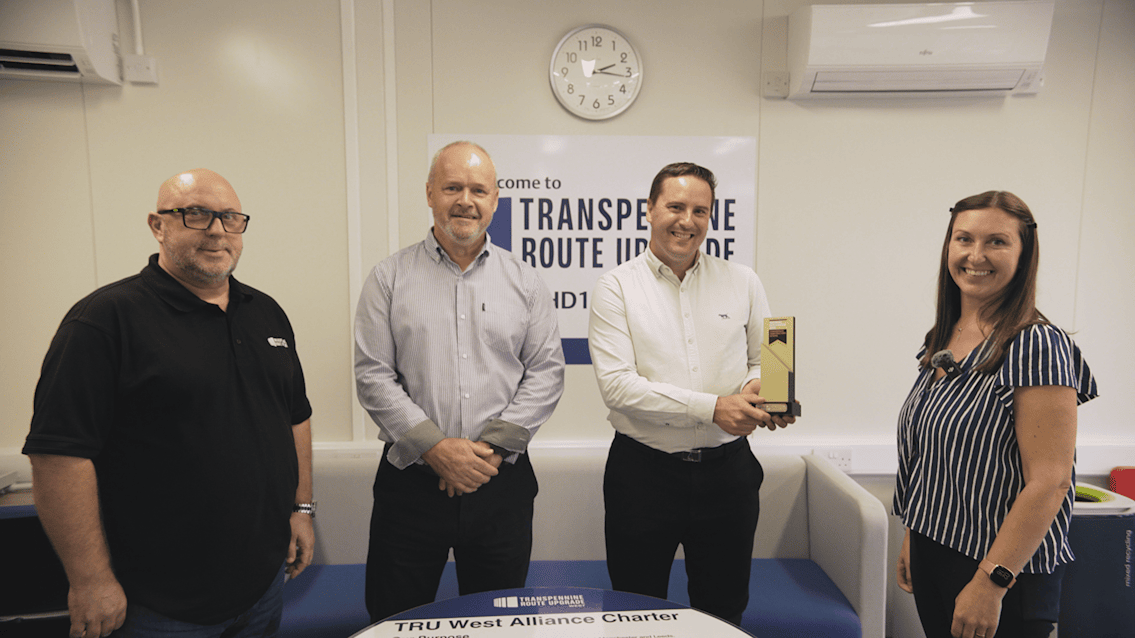 Transpennine Route Upgrade wins national award for considerate construction