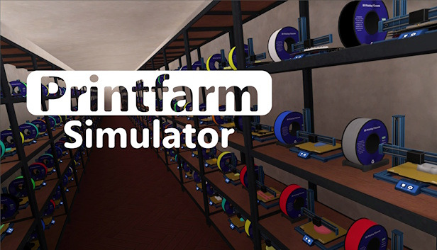 Clickable image taking you to the page for Printfarm Simulator
