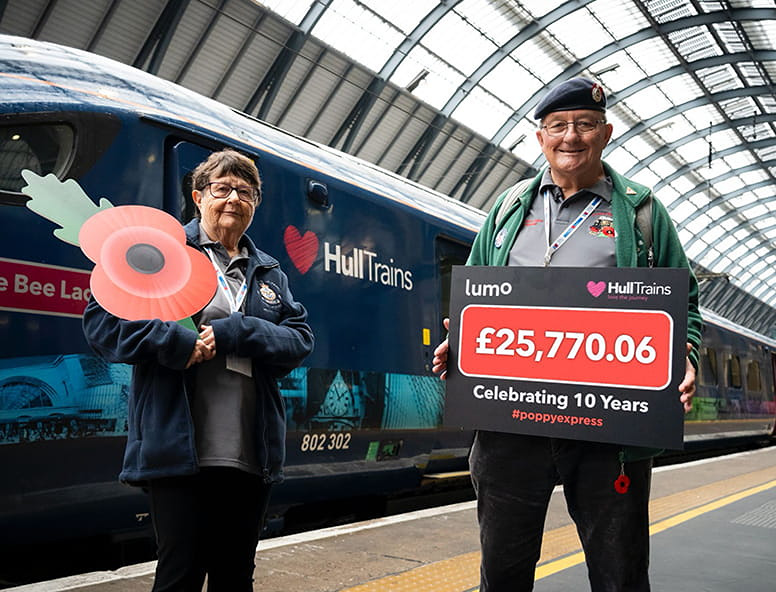 East Coast â€˜Poppy Expressâ€™ Raises Record Â£25,000 for Armed Forces Charities