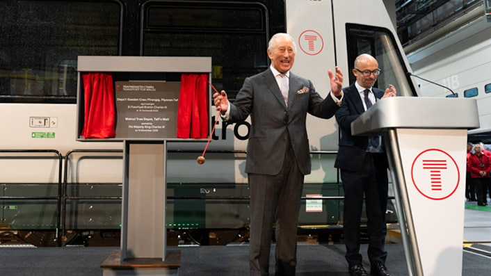 King Charles Opens New Â£100m Hub for South Wales Metro