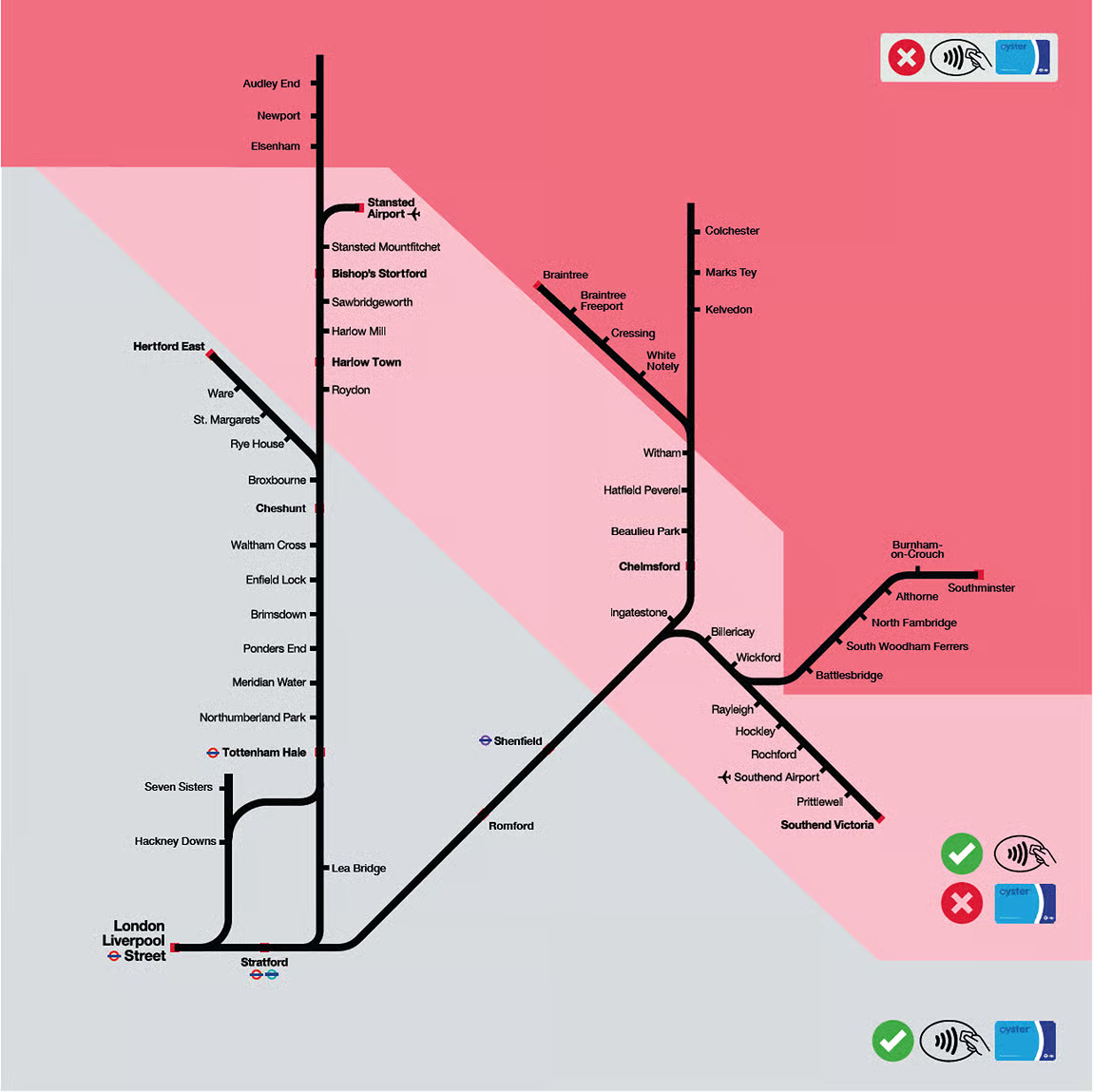 Government confirms new wave of contactless stations on Greater Anglia network
