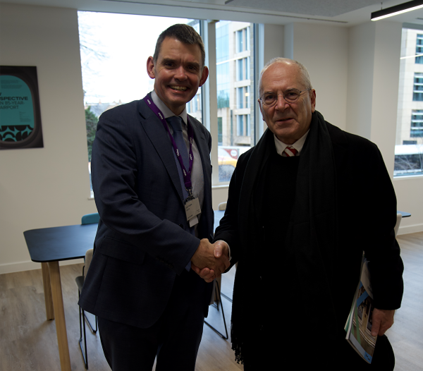 Lord Hendy Reviews EWR Proposals During Cambridge Station Visit