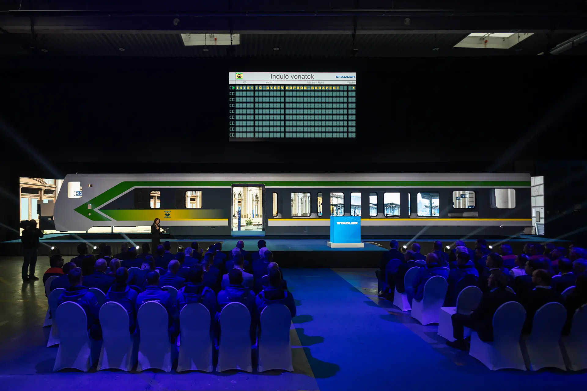 Stadler Unveils First Painted Car Body for GYSEVâ€™s New InterCity FLIRT Fleet