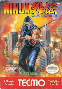 Cover art for the Nintendo Entertainment System game Ninja Gaiden