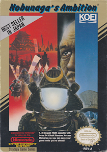 Cover art for the Nintendo Entertainment System game Nobunaga's Ambition