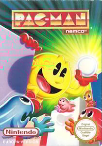 Cover art for the Nintendo Entertainment System game Pac-Man