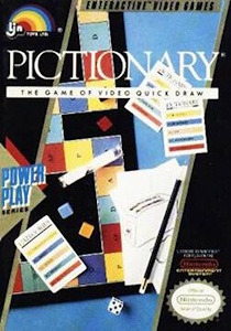 Cover art for the Nintendo Entertainment System game Pictionary