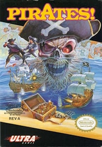 Cover art for the Nintendo Entertainment System game Pirates!