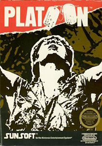 Cover art for the Nintendo Entertainment System game Platoon