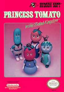 Cover art for the Nintendo Entertainment System game Princess Tomato in the Salad Kingdom