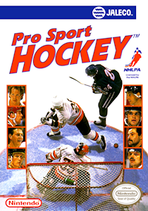Cover art for the Nintendo Entertainment System game Pro Sport Hockey