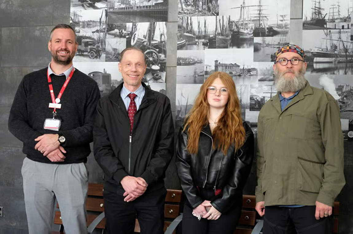 Studentâ€™s Striking Port-Themed Artwork Unveiled at Ipswich Rail Station