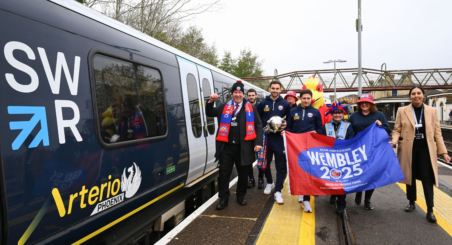 Arterio Train Unveiled in Honour of Aldershot Townâ€™s First Wembley Triumph