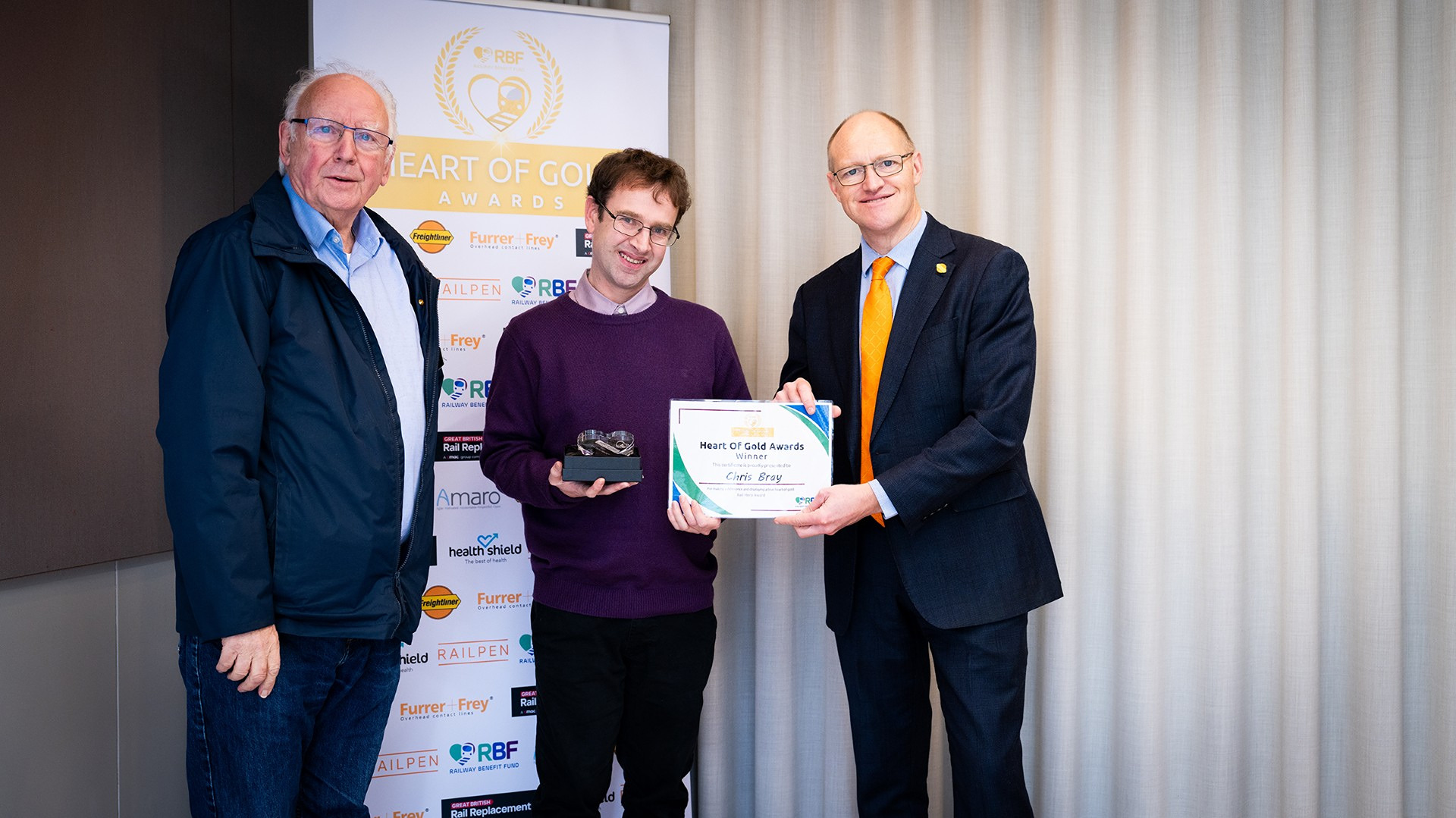 DRS train driver honoured with Rail Hero Award for life-saving actions