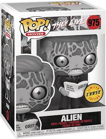 They Live Funko Pop Vinyl Chase #976 showing a rare alien figure in collectible style