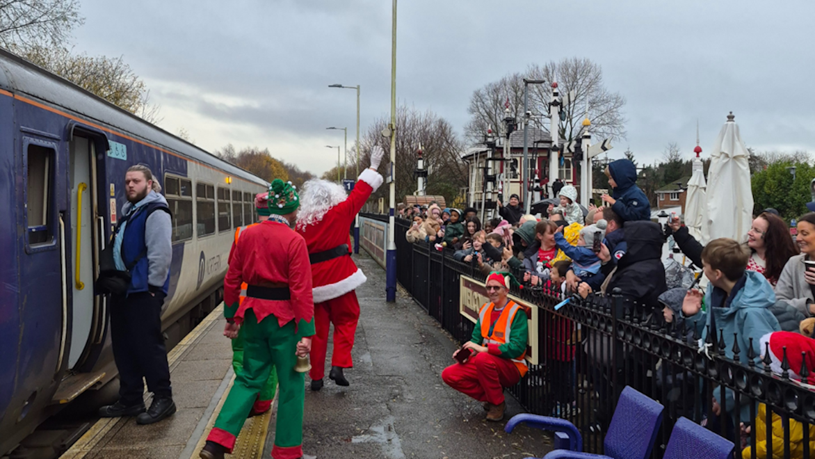 Santa spreads festive cheer on Northern trains across the North