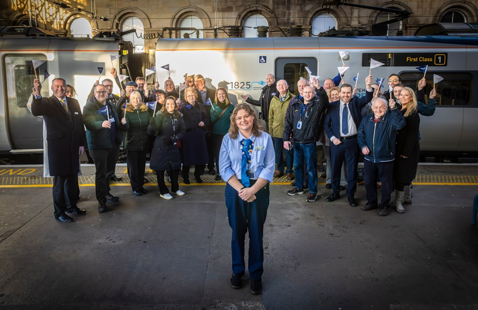 TransPennine Express Unveils Railway 200 Train at Newcastle Station
