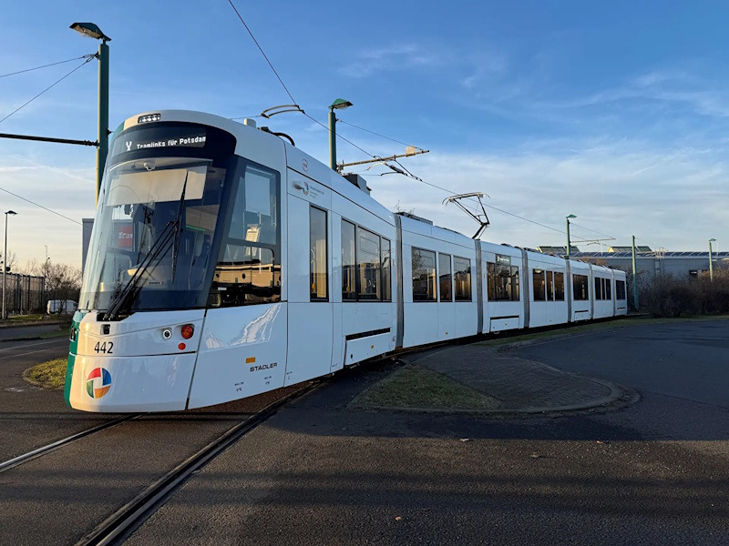 Potsdam Introduces Stadler TRAMLINK Trams into Regular Service