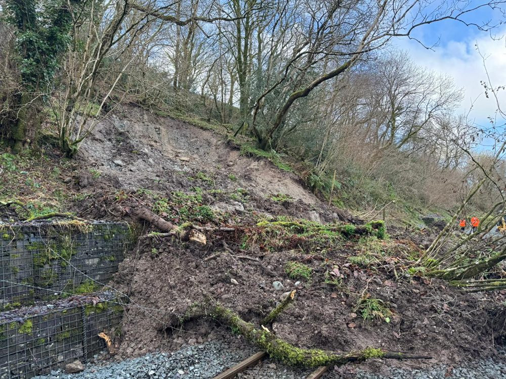 Heavy Rain Triggers Major Landslide on Welsh Highland Railway