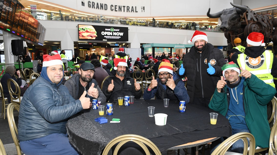 Birmingham New Street opens doors for Christmas Eve meal for those in need