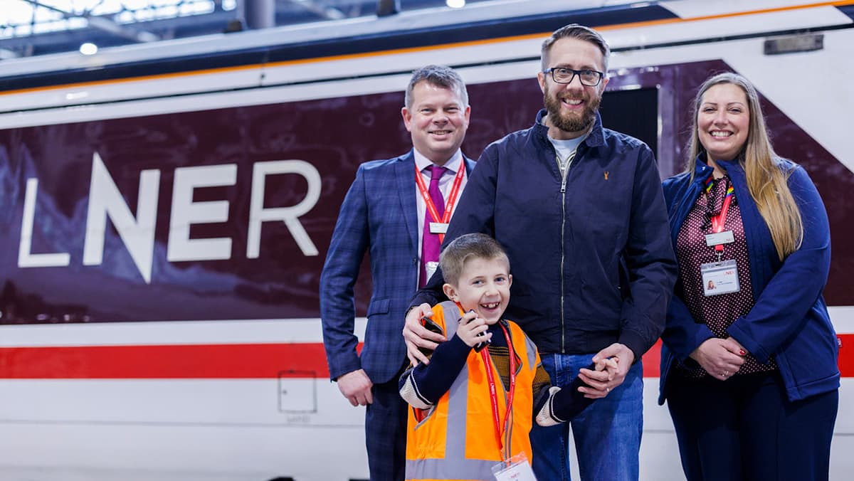 Young Trainspotter Austin Enjoys Exclusive LNER Experience at Leeds