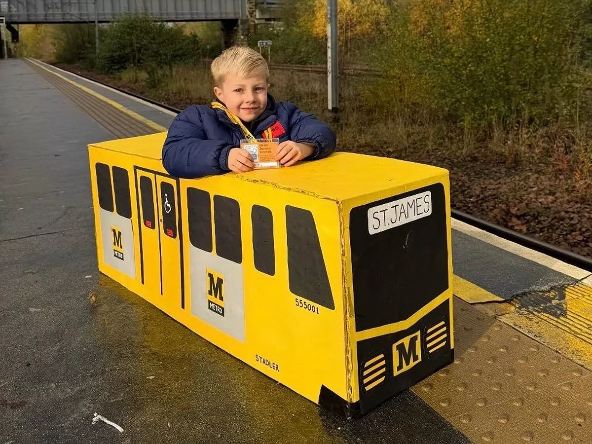 Gateshead Boy Creates Metro Train Model, Meets Driver During Special Trip