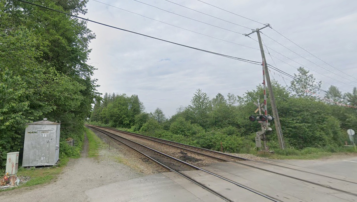 Pedestrian dies after being struck by train in Langley, BC