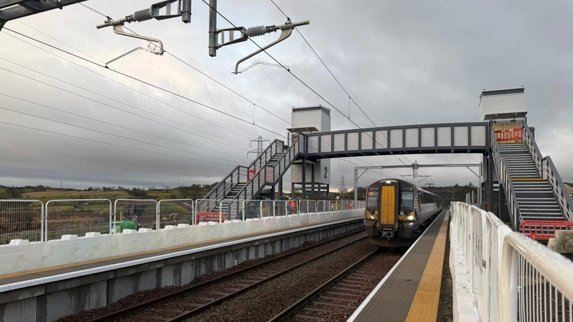 Balgray station moves closer to opening as footbridge and lifts installed
