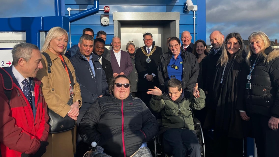New lifts and footbridge transform accessibility at Biggleswade