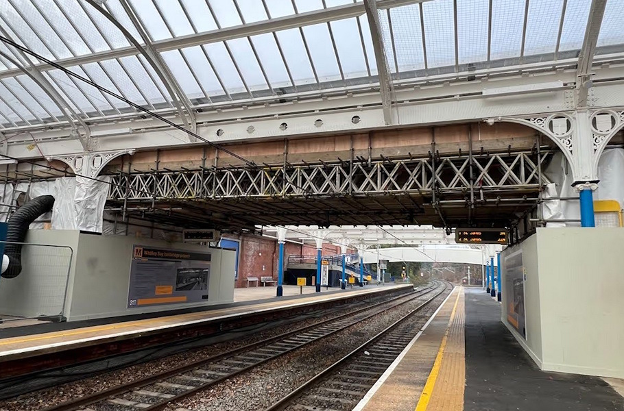 Major Works Begin to Reopen Landmark Whitley Bay Station Footbridge