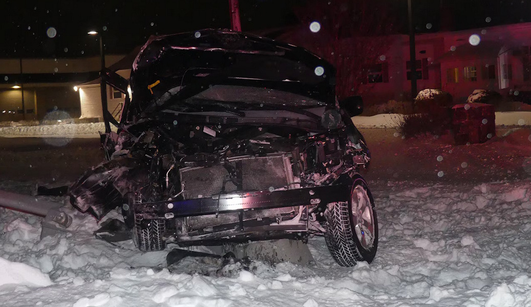 MBTA Train Hits Stuck Car During Snowstorm, Police Investigate