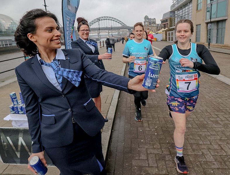 Geordie Drinks Brand and Lumo Team Up to Cut Plastic on the Rails